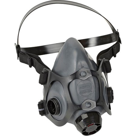 HONEYWELL NORTH 5500 Series Low Maintenance Half Mask Respirator, Large 550030L